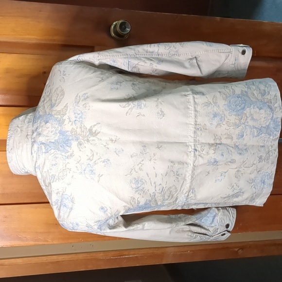 CHAPS* Ralph Lauren size M long sleeve 100 cotton drawstring waist snap front 4 - Picture 2 of 14